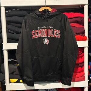 Vintage Y2K Florida State Seminoles Embroidered Black Mens Medium Hoodie
